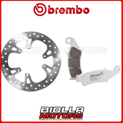 PAD KIT + DISC BREMBO HM CRE R SUPERMOTARD 125 2006 FRONT [LA - Fixed