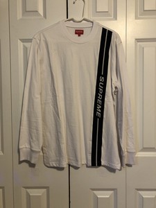supreme vertical logo stripe