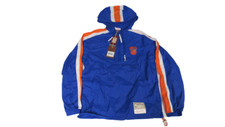 New York Knicks Mens Size S Mitchell  Ness 1/2 Zip Anorak Packable Jacket 150