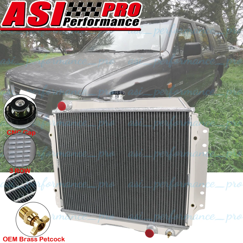 3 ROW Aluminium Radiator For Holden Rodeo TF 2.8L TURBO DIESEL 1988-1997 MT - image 2 of 4