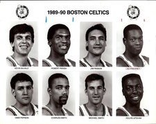 Vintage Press Photo Basketball NBA 1989-90 Boston Celtics Parish McHale
