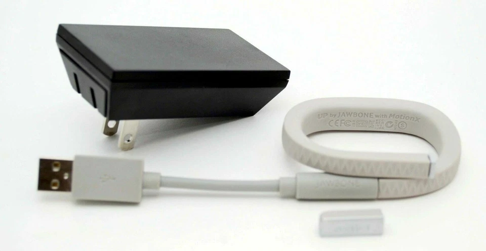 NEW Jawbone UP Wristband LARGE v2 LIGHT GREY Fitness Diet Tracking Bracelet gray - Image 3 of 4