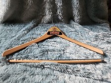 McGregor Sportswear Vintage 1950-70's Wooden Clothes Hanger Paper Label