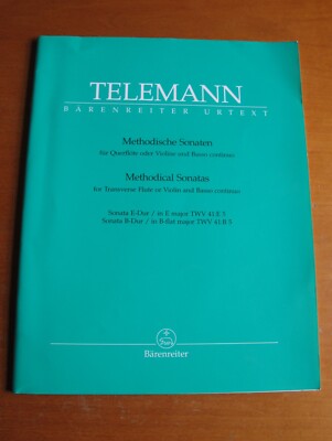 TELEMANN, Methodische Sonaten, E-Dur & B-Dur, Noten, Barenreiter
