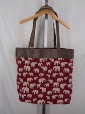 Jewell by Thirty One Elephant Woven Reversible Tote Bag New