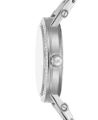 MICHAEL KORS MK7347 COREY Three-Hand Silver-Tone Alloy Watch 38mm