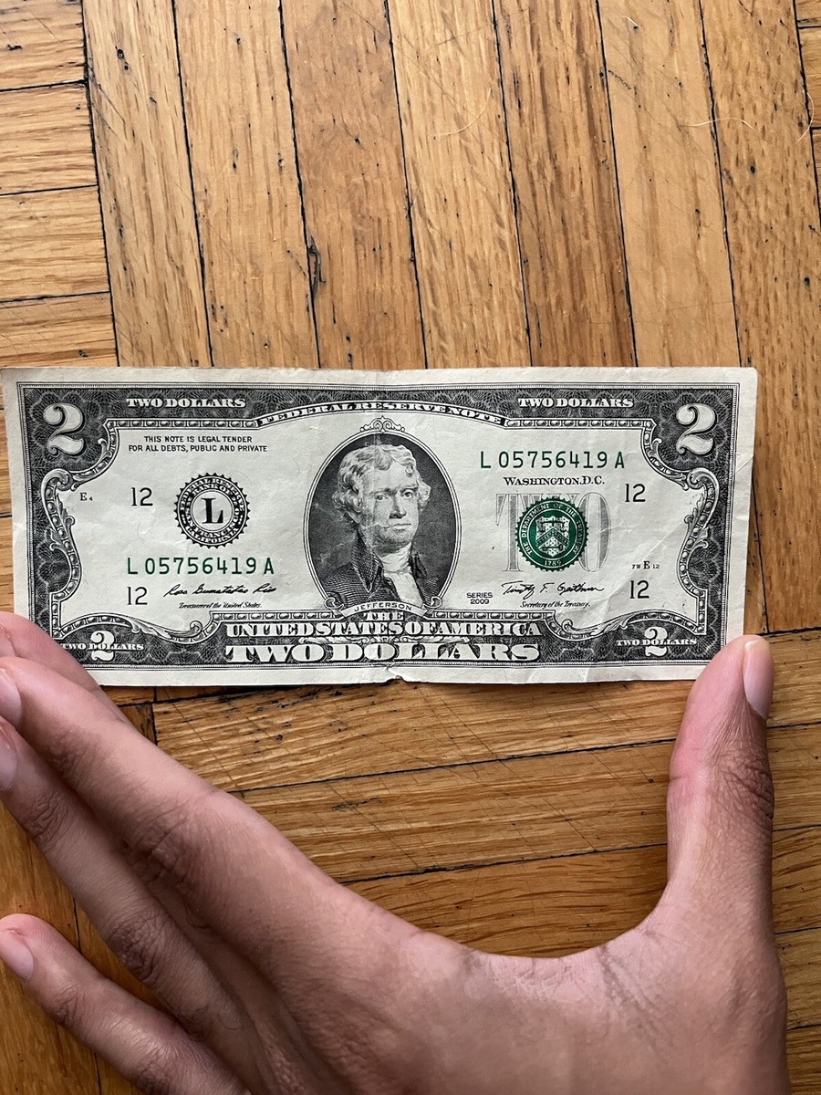 RARE 1776 2 DOLLAR BILL L 2003 SERIES | eBay