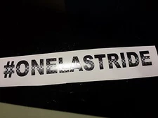 CARBON FIBER - ONE LAST RIDE Sticker Decal Fast and Furious JDM Hashtag