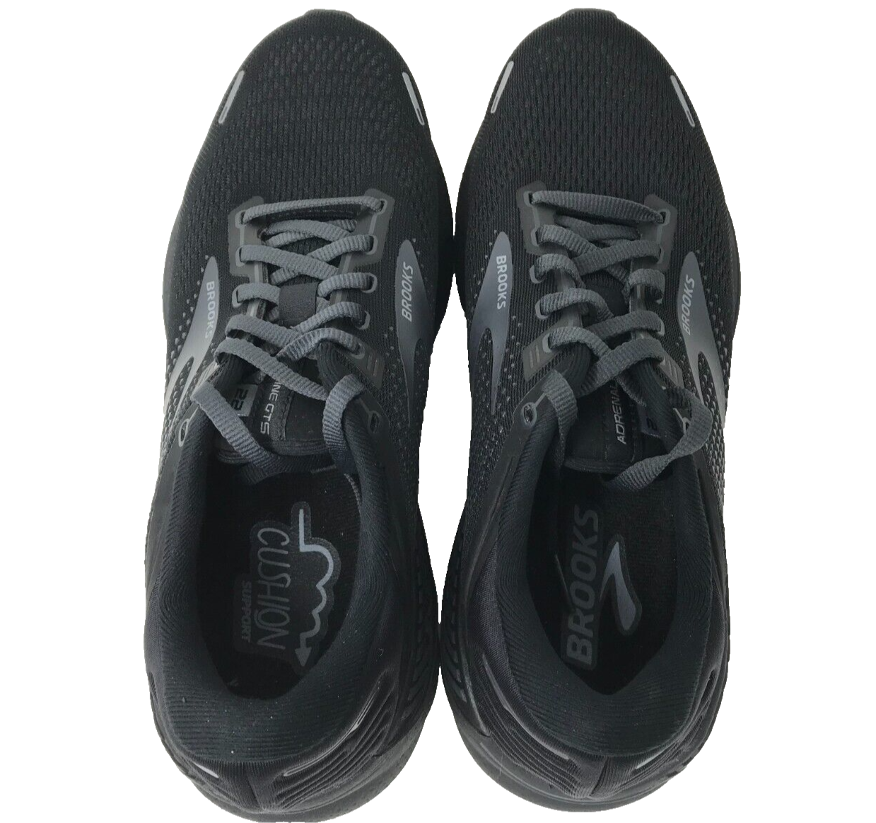 Brooks Womens Adrenaline Gts 22 Lace Up Sneakers Black 1203531 Size11