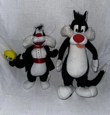 Looney Tunes Sylvester Cat Plush Lot Tweety Bird