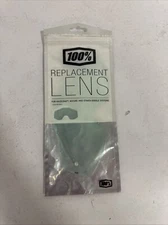 100% Adult MX ATV Replacement Lens Clear Anti-Fog For Goggles RC1/AC1/ST1 New