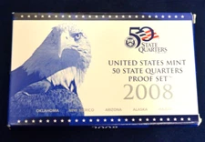 2008-S US 50 State Quarter Proof Set in OGP