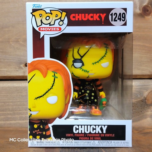 Películas de terror Funko Pop de Halloween de colección de Chucky 1249 y 1589! Juego de figuras de vinilo - Imagen 3 de 7