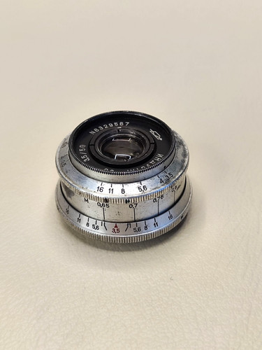 Vintage KMZ Industar 50 3.5 50mm Silver Lens M39 Portrait