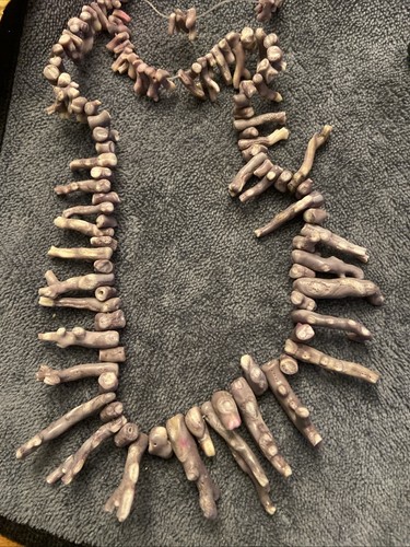 Vintage Native American Rare Purple Coral Beads Lot