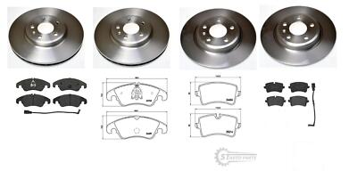 FOR AUDI A6 2.0 TDI 177 C7 SE  2014-2019 FRONT & REAR BRAKE DISCS AND PADS