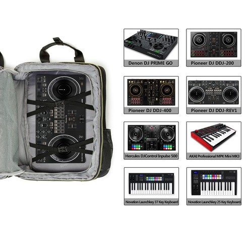 Rabjen DJ Backpack for Club Gigs, DJ Mixer Case Compatible with Pioneer DJ DD... - Picture 3 of 7