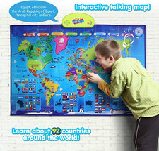 I-Poster My World Interactive Map - Educational Talking Toy for Children of A...
