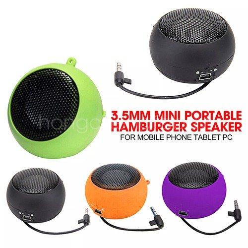 Retractable Stereo Mini Speaker For MP3 MP4 Laptop Tablet PC Phone 3.5mm Jack - Picture 2 of 21
