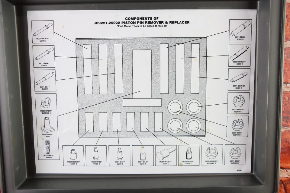 Kit de herramientas de pasador de pistón TOYOTA 09221-25022 Foto 4 de 4