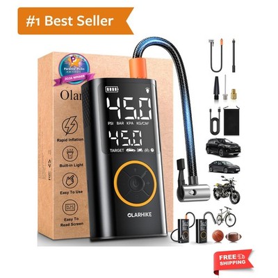 Tire Inflator Portable Air Compressor, Smart Dual Hose System, Auto Air Pump ...