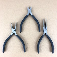 Vintage Craftsman 3pc Precision Pliers Set 45171 45172 45173 Made In France Nice