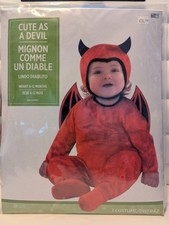 NEW Cute As A Devil Halloween Costume Infant 6-12 Months