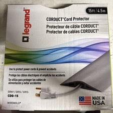 Legrand CORDUCT CDG-5 Cord Protector 5ft Gray   Floor Cable Cover USA Made