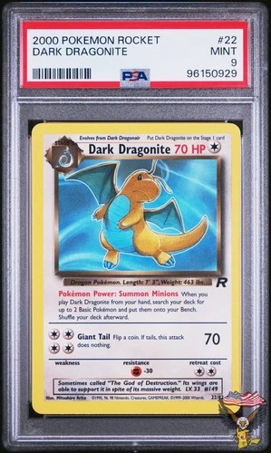 Dark Dragonite 22 Rocket Pokemon PSA 9
