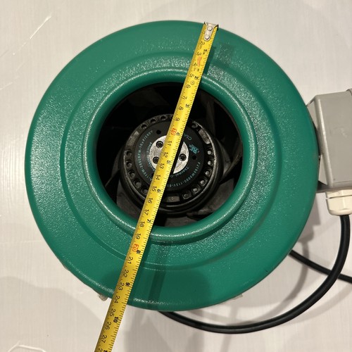 Hydrofarm ACDF6 Active Air 6 Inch Inline Hydroponic Fan with Mounts, 400 CFM