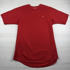 Vtg Nike Jersey Shirt Performance Embroidered Swoosh Soccer Gym Gray Tag Y2K L