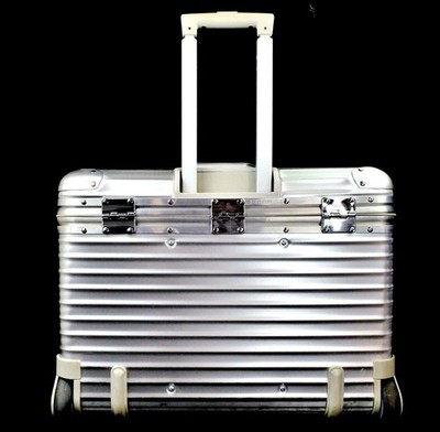 Rimowa Topas Pilot Trolley 46L Silver 2-wheels Carry Case Suitcase