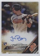 2016 Topps Chrome Rookie Auto Gold Refractor 10/50 Trevor Brown #RA-TB Auto 6w8