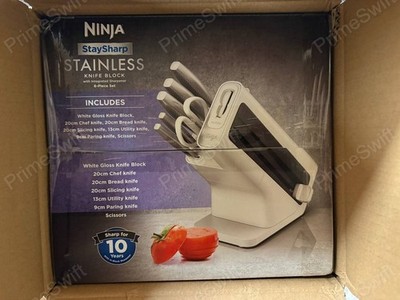 Ninja StaySharp 6-Piece Knife Block Set Built-In Sharpener