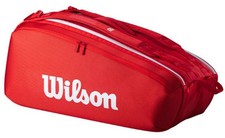 SUPER TOUR BORSONE TENNIS RED 9PK WILSON  (TEA30U01)