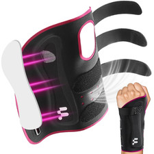 Ultra Thin Carpal Tunnel Wrist Brace, Breathable Yoga Fabric with S-Splints for