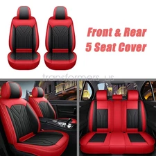 PU Leather Full Set Car Seat Cover 5 Seat Front & Rear Mat For Chevrolet Equinox