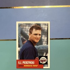 Topps 2002 Heritage A.J. Pierzynski Minnesota Twins #342 Base Set Card