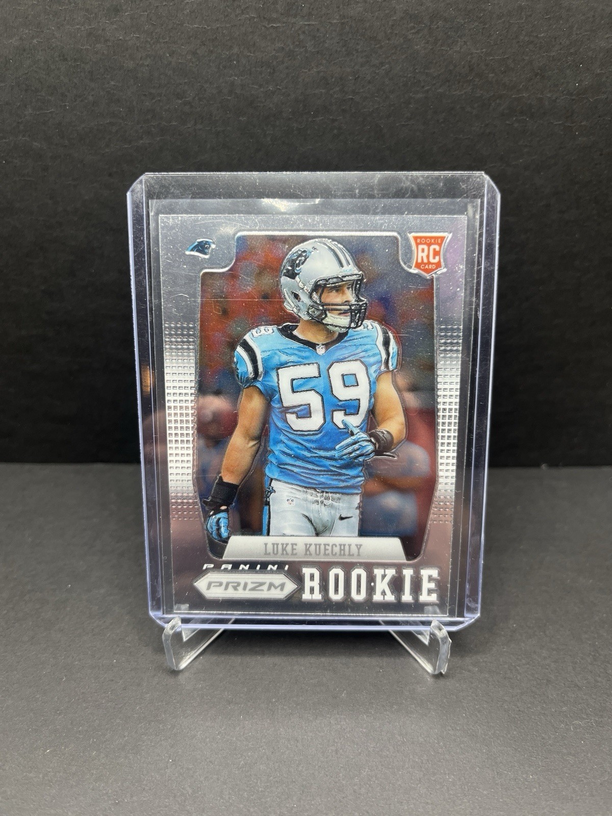 2012 Panini Prizm Luke Kuechly #279 Rookie Panthers Blue Jersey