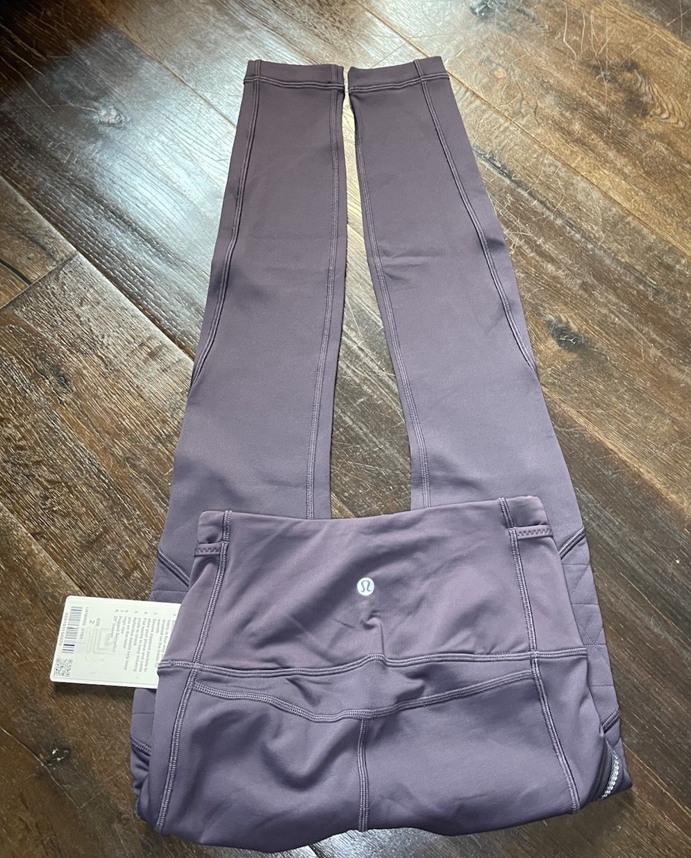 Lululemon Toasty Tech Fleece Tight II Cyber Purple Outdoor Leggings! Size 2 $138