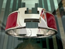 Clic Clac H breiter Armreif Email Metallvered...