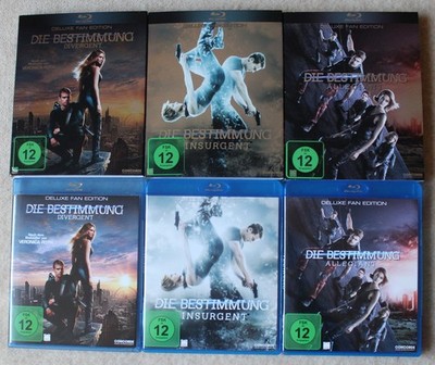 3 Blu Rays   Die Bestimmung Divergent + Insurgent + Allegiant