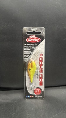 Berkley Bad Shad 5 Crankbait 1/4oz 2'' Slow Rise Brown Mustard Bass Fishing Lure 