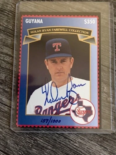 1994 SSCA Guyana Nolan Ryan Farewell Collection Premium Edition Signed Card