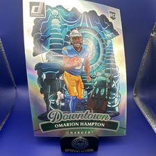 Oversized Panini Omarion Hampton Los Angeles Chargers Downtown! Rookie #16 