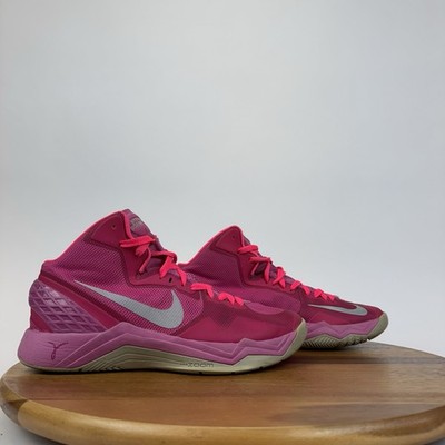 Big Kids Boys Nike Hyperdunk 2016 Breast Cancer Pink Basketball Sneakers Size 5