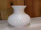 Vintage Hobnail White Milk Glass Globe Lamp Shade 3.25" Fitter