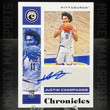 2021 Chronicles Draft Picks - Justin Champagne Rookie RC AUTO - #CR- PANTHERS