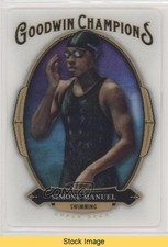 2020 Upper Deck Goodwin Champions 3D Lenticular Tier 2 Simone Manuel READ xw1