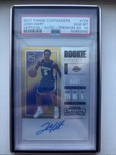 2017 Contenders Premium Edition Rookie Ticket Josh Hart RC AUTO PSA 10